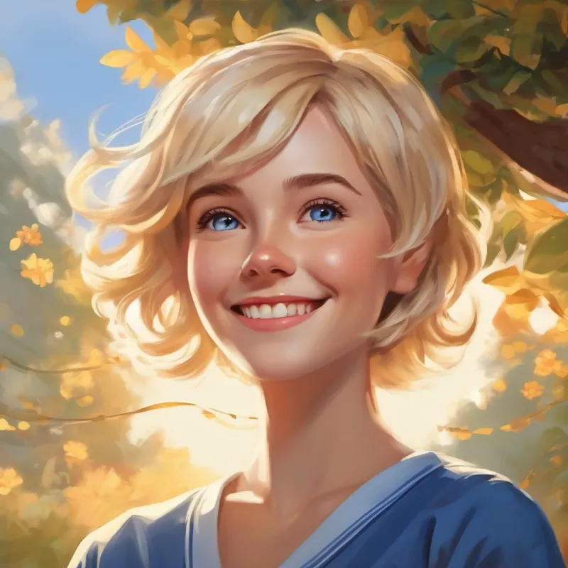 Short blond hair, blue eyes, always with a big smile wakes up, buzzing with excitement for the game.