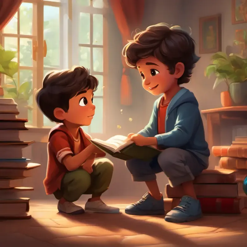 Izzeldin encountering another moral decision, this time balancing his studies and helping a friend, showcasing his sense of responsibility and empathy.