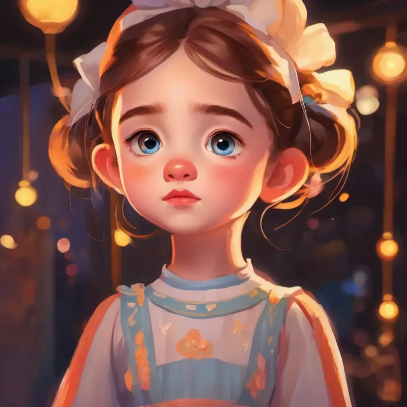 Young girl with bright eyes, always wearing a dance outfit's internal struggle with fear of failure.