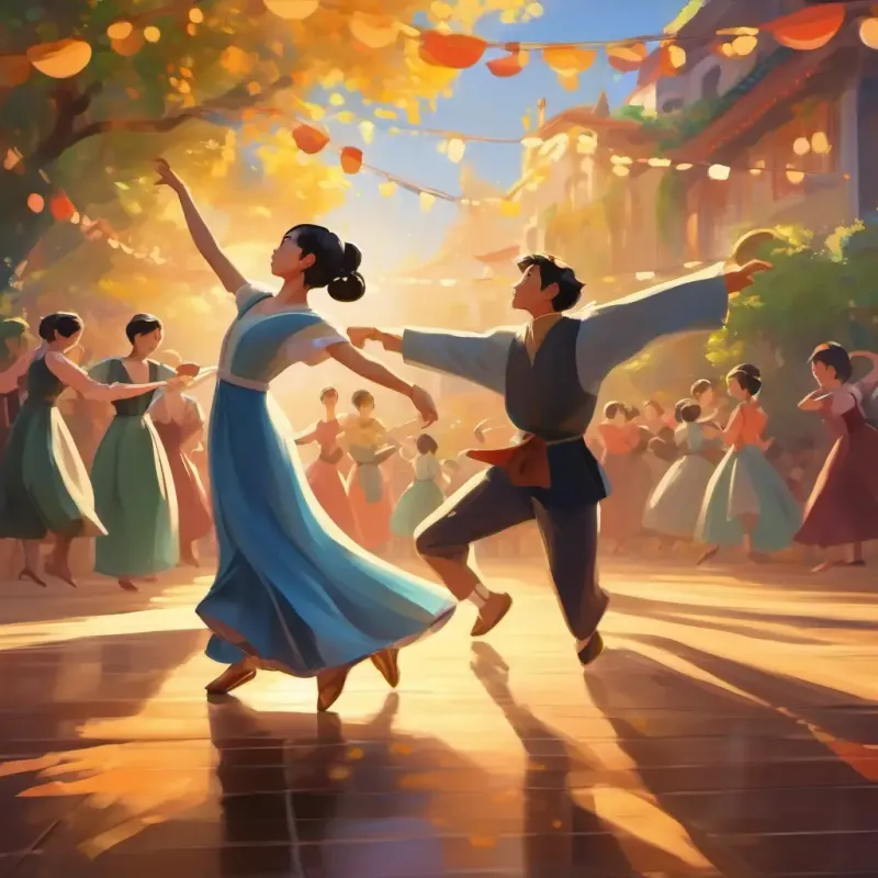 The day of the dance competition arrives.