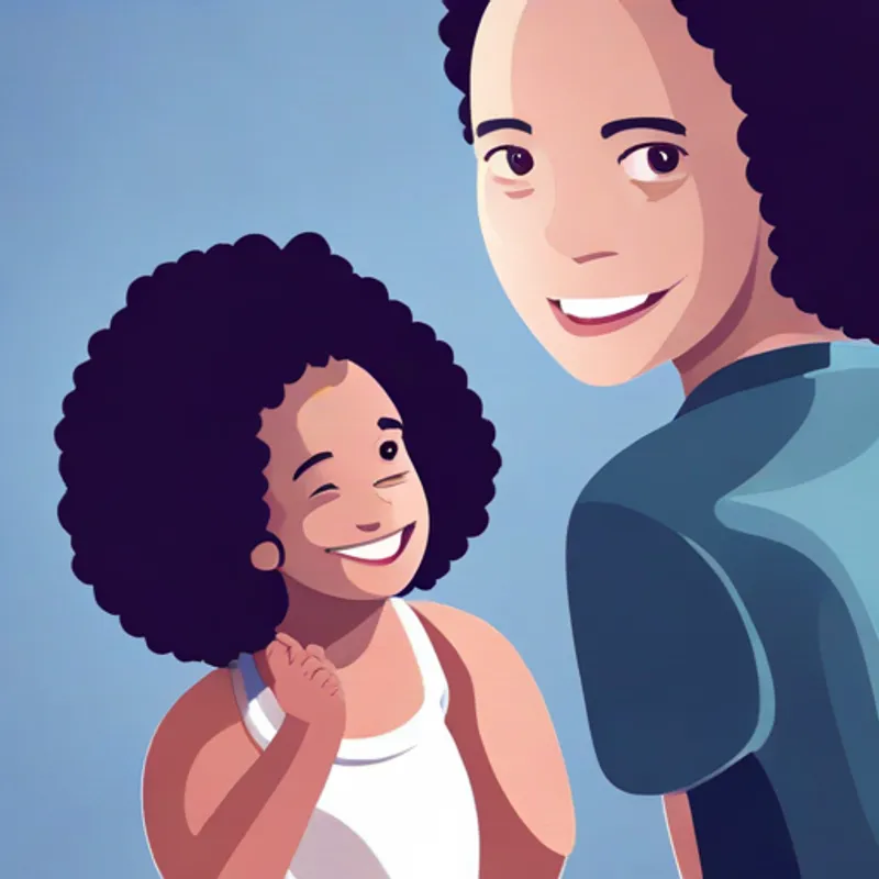 Curly-haired girl with a big smile and friendly eyes says goodbye to emotions and learns valuable life lessons