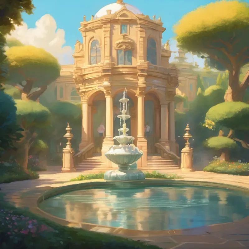 Returning pearl to fountain, restoration, triumph