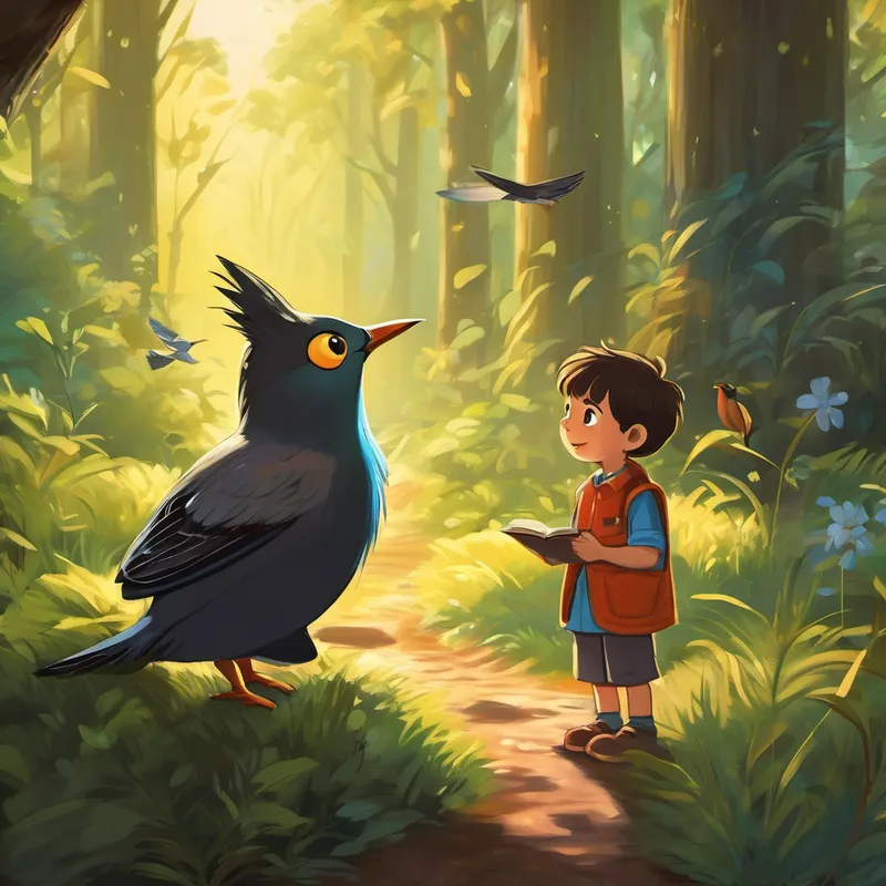 To Charlie's amazement, a warm light surrounded the bird, and its wing began to heal before his very eyes. The little bird chirped happily, feeling stronger with every passing moment. Charlie's eyes filled with tears of joy. From that day on, Charlie and his little bird, whom he named Whisp, became inseparable friends. Together, they continued exploring the magical forest, spreading kindness and joy wherever they went.