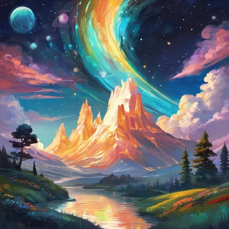 Die Flugente und das Einhorn waren aufgeregt und neugierig. Sie flogen durch Galaxien, vorbei an leuchtenden Sternen und bunt schimmernden Planeten. Überall gab es etwas Neues zu entdecken. Sie trafen freundliche Außerirdische, die ihnen von ihren Heimatplaneten erzählten und ihnen neue Dinge zeigten.