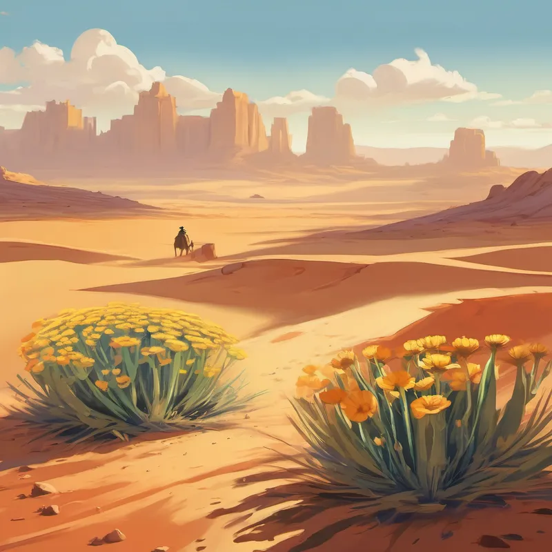 Once upon a time, in a vast and scorching desert, there stood a small, barren patch of land. This desert was extremely harsh—there were no signs of life anywhere. However, deep beneath the ground, something extraordinary was about to happen. In this lifeless desert, there lived a little seed named Florette. She longed for nothing more than to sprout into a beautiful flower, but the desert seemed to be against her. The harsh and dry conditions made it nearly impossible for any life to flourish. But Florette was no ordinary seed. She possessed a heart full of courage, determination, and an unyielding desire to bloom.