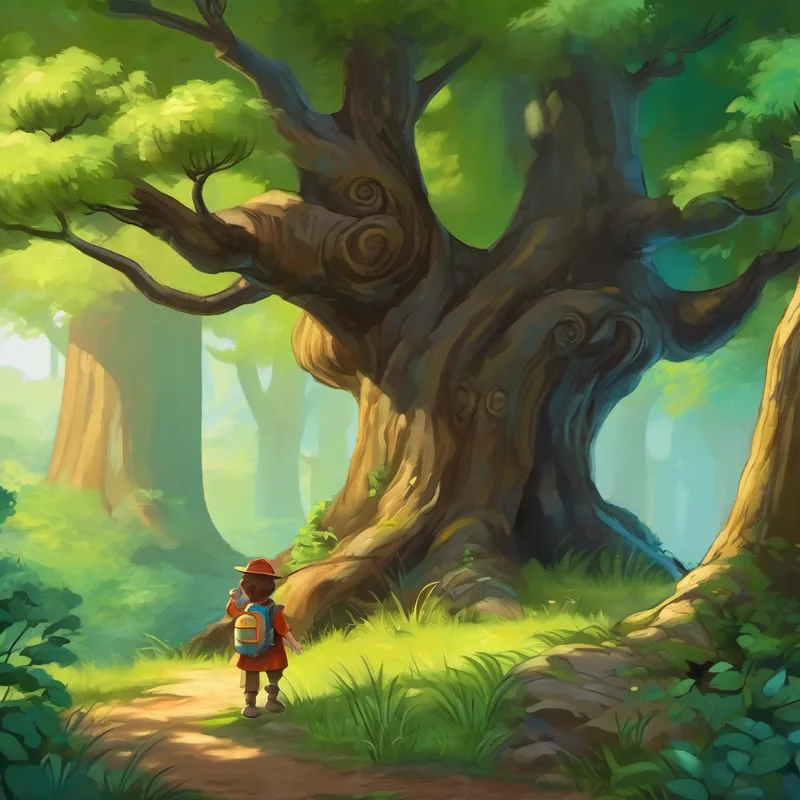 Lucas se mit donc en route, tous ses espoirs tournés vers la rencontre avec ce sage mystérieux. Pendant sa marche dans la forêt, il vit un arbre immense et majestueux. Curieux, il décida de s'approcher de l'arbre, sentant qu'il y avait quelque chose de spécial à découvrir ici. Soudainement, une branche de l'arbre se mit à bouger et à lui parler : "Bonjour, Lucas. Je suis l'arbre de la concentration. J'ai entendu parler de tes difficultés et je suis là pour t'aider." Lucas était étonné mais aussi ravi de trouver quelqu'un qui comprenne ses problèmes.