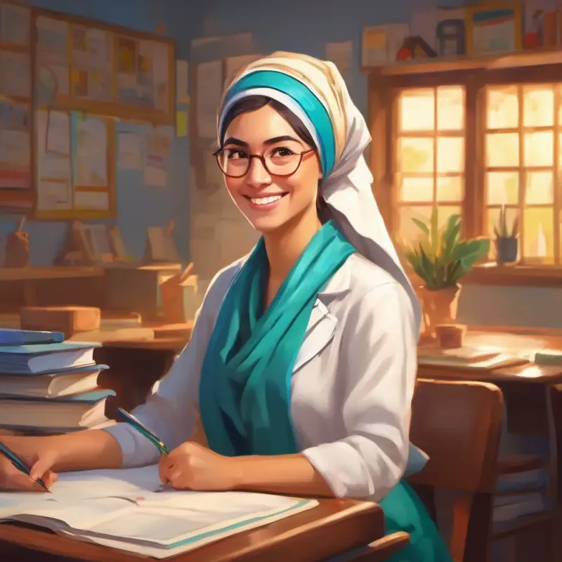 Teachers commend Warm smile, bright eyes, ambitious spirit, wears a headscarf's passion for healthcare