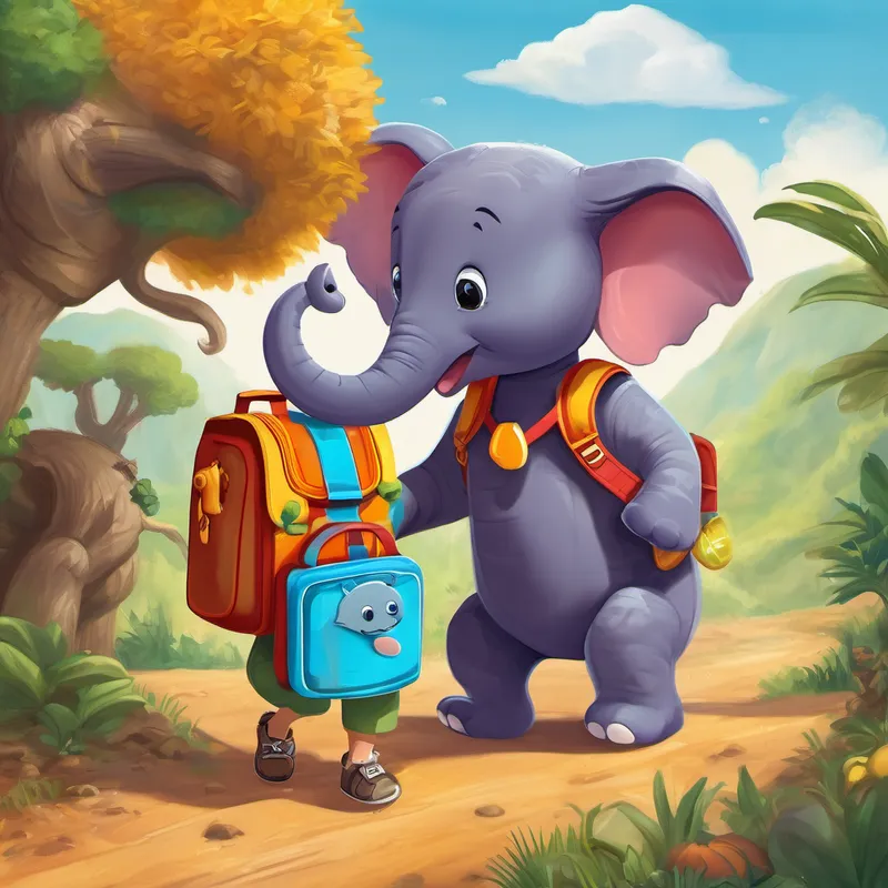 Dibbly Doo decided that he needed to go on an adventure to understand opposites better. So, he packed his little backpack with some snacks and his favorite toy, and off he went on his exciting journey. As Dibbly Doo ventured into Sillyville, he encountered different creatures and objects, each demonstrating an opposite. He met a big elephant and a small mouse, a wet fish and a dry desert, and a fast cheetah and a slow-moving turtle. Each time Dibbly Doo learned about a new pair of opposites, he would giggle with joy.