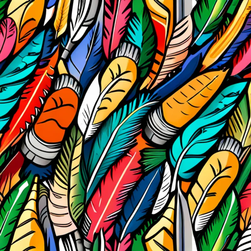 Colorful Brightly colored feathers and a chatty personality. repeating words