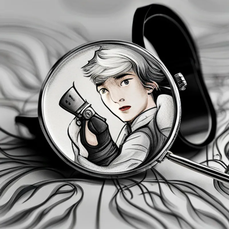 Silver Silver with numbers and ticking hands. with a leather strap