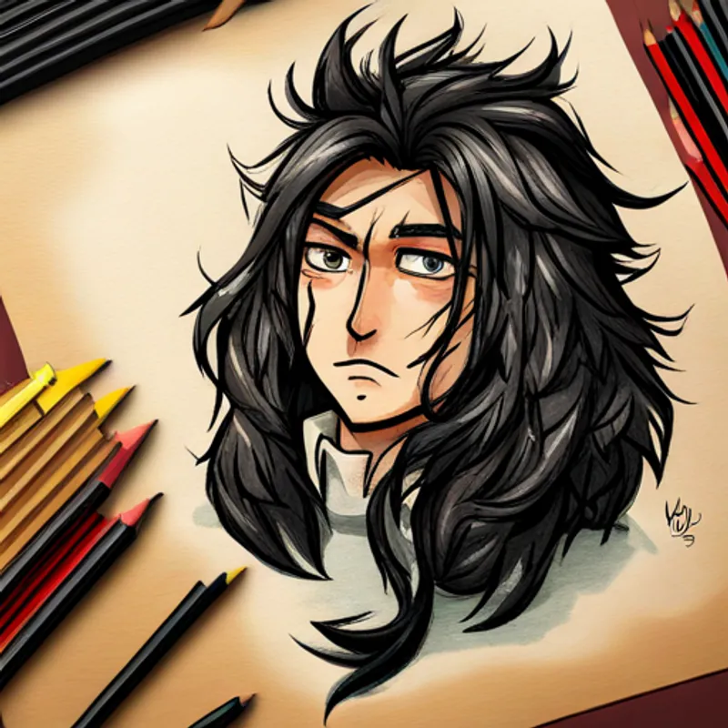 Black Black with long shaggy fur and sturdy hooves. with long shaggy hair