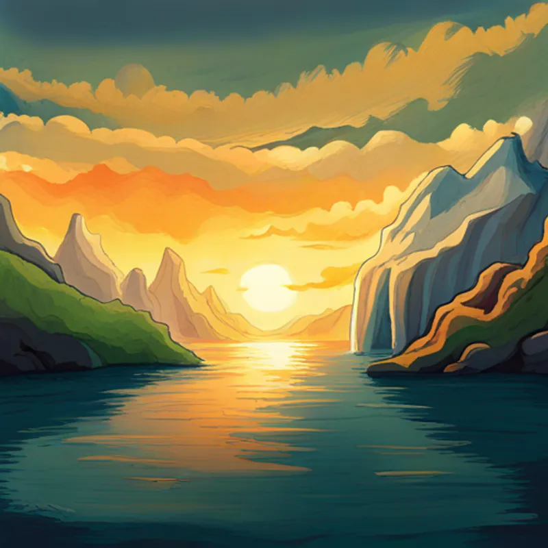 Bright light shining from the sky