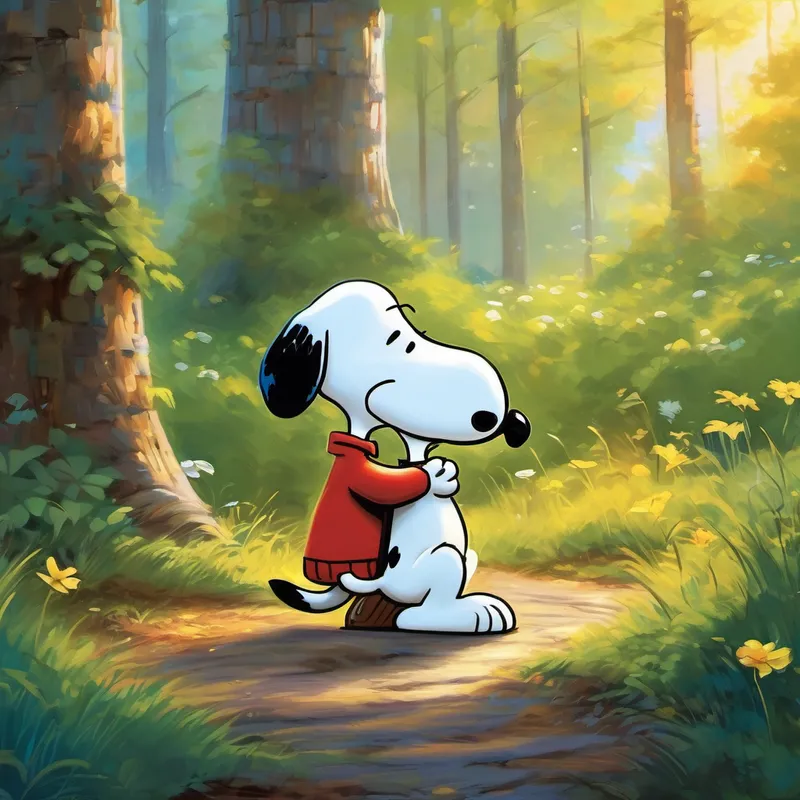 With a twinkle in his eyes, Snoopy said, "Charlie, my dear friend, I have a secret to share with you. You see, everyone is special in their own unique way. You may not be the best at everything, but you have a kind heart, and that's truly magical. Always be yourself and believe in your dreams, and you'll find your own special talents." Charlie smiled and gave Snoopy a big hug. He realized that he didn't have to be the best at everything; it was enough to be himself. From that day on, Charlie focused on spreading kindness and making others happy, just as the tree made them all feel.