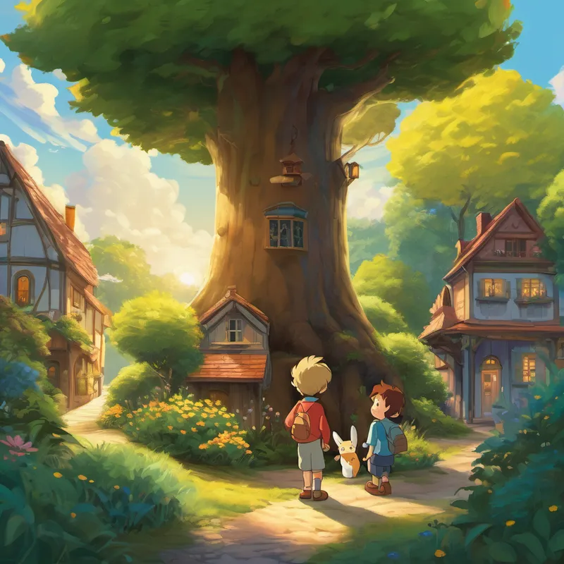 And so, Charlie and his friends continued to have many adventures in the sunny little town. They learned that happiness comes from within, and true friendship can overcome any challenge. No matter what, Charlie knew that he would always find joy in being himself, just like the tree that brought them all together. And as Charlie drifted off to sleep, he dreamt of sharing his adventures with others and spreading kindness to every corner of the world, just like his favorite tree, always standing tall, spreading joy and love wherever it went.