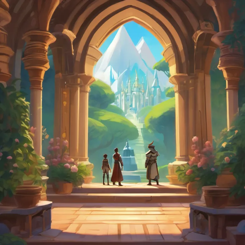 Introduction to the characters and setting of the story, inside the Saren kingdom, 28 words