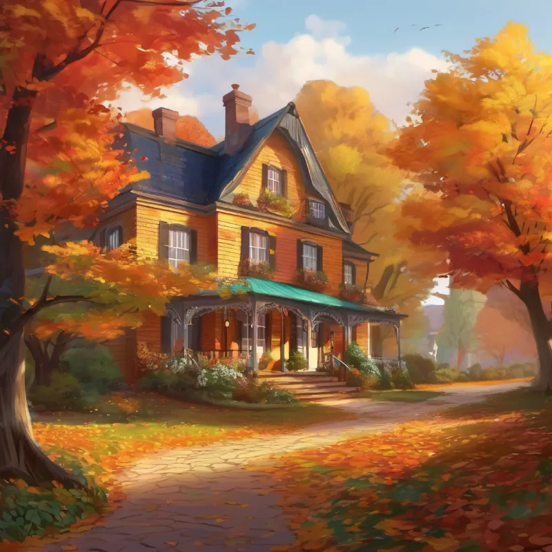 Avonlea, autumn, colorful leaves.