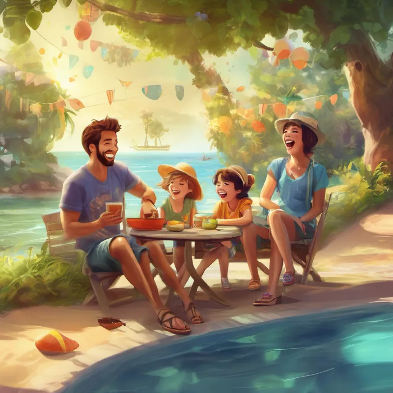 Summer stories, laughter, best friends.