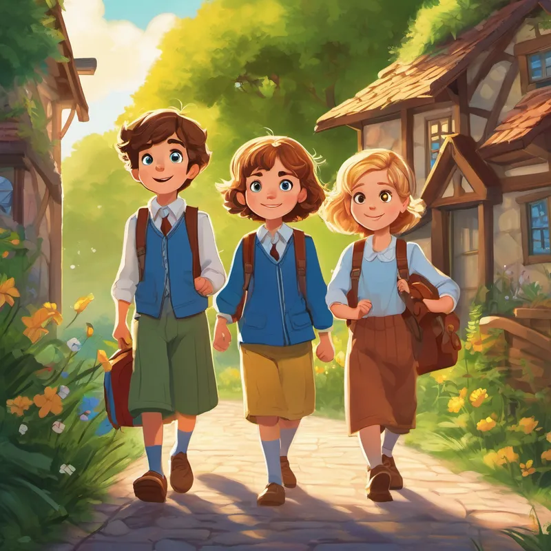 Once upon a time, in the sunny town of Puzzleville, lived a pair of clever twins named Emma and Ethan. These siblings were known all around town for their remarkable problem-solving skills. They loved nothing more than cracking perplexing enigmas that left the townsfolk amazed.
Emma was the older of the two, with bright blue eyes and curly brown hair. Ethan, the younger of the two, had mischievous hazel eyes and a sprinkle of freckles across his nose. Together, they made a formidable team.
One sunny morning, as the twins were getting ready for school, they heard a mysterious riddle coming from outside their bedroom window. Emma and Ethan quickly rushed outside to investigate.