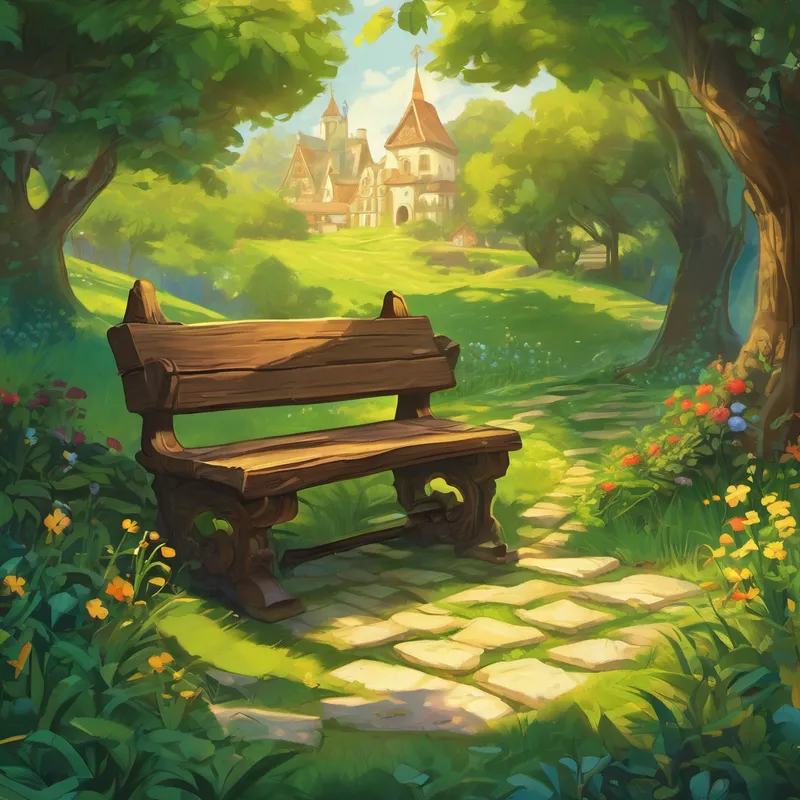 The book revealed that there were many enigmatic challenges hidden throughout Puzzleville, waiting to be solved. The twins were determined to be the ones to solve them all. With their logic and reasoning abilities, they were sure they could crack the toughest mysteries.
Their first challenge was to solve a riddle hidden in the town's park. They raced there, their excitement growing with each step.
Upon reaching the park, they found a stone bench with an engraved riddle. It said, “I fly without wings, I cry without eyes. Wherever I go, darkness follows me. What am I?”
Emma and Ethan thought hard and quickly figured out the answer. They whispered it into the wind, and suddenly, a hidden door opened beneath their feet.