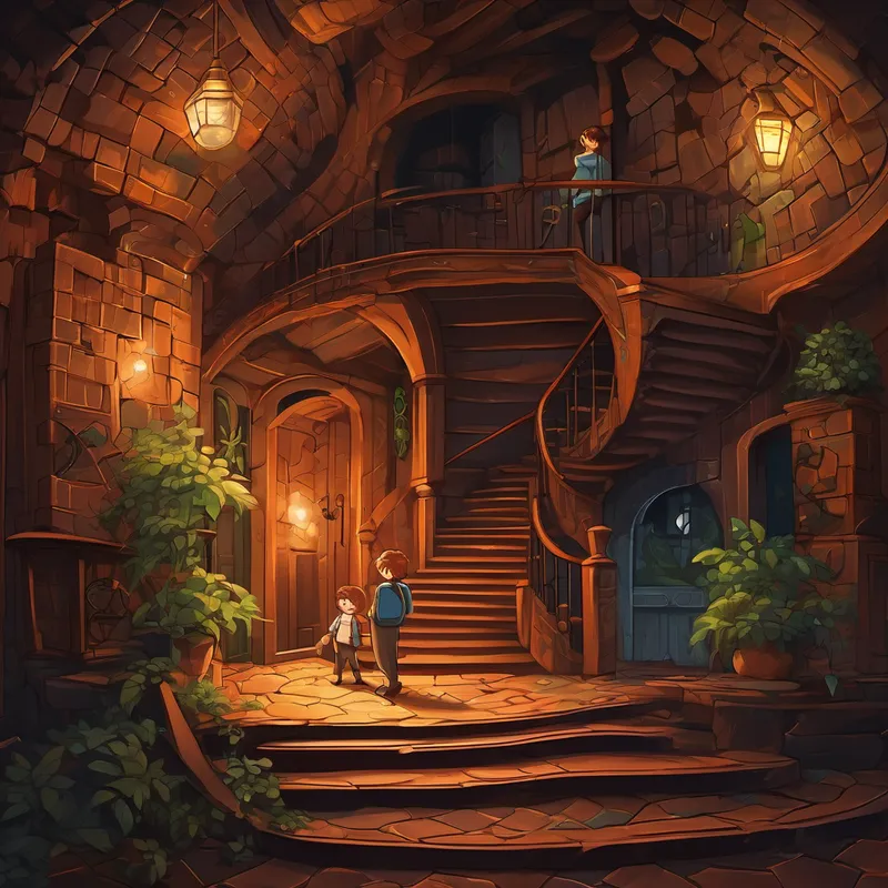 They climbed down a spiral staircase, their hearts pounding with anticipation. At the bottom, they found themselves in a secret underground room filled with more puzzles and enigmas. The room was dimly lit, and mysterious symbols covered the walls.
The twins decided to split up, each solving a different puzzle. They knew that by working together, they would have a better chance of unraveling the enigma.
After hours of puzzling and perseverance, Emma and Ethan solved every challenge in the room. As they did, the walls began to glow, and the entire underground chamber started shaking.