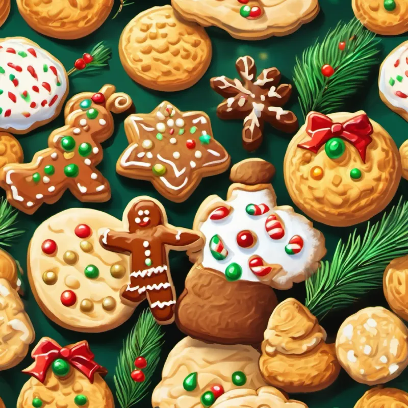Continuation of cookie baking, focusing on details.