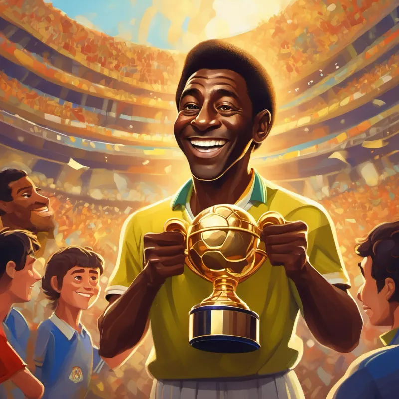 Pelé con la copa del mundo