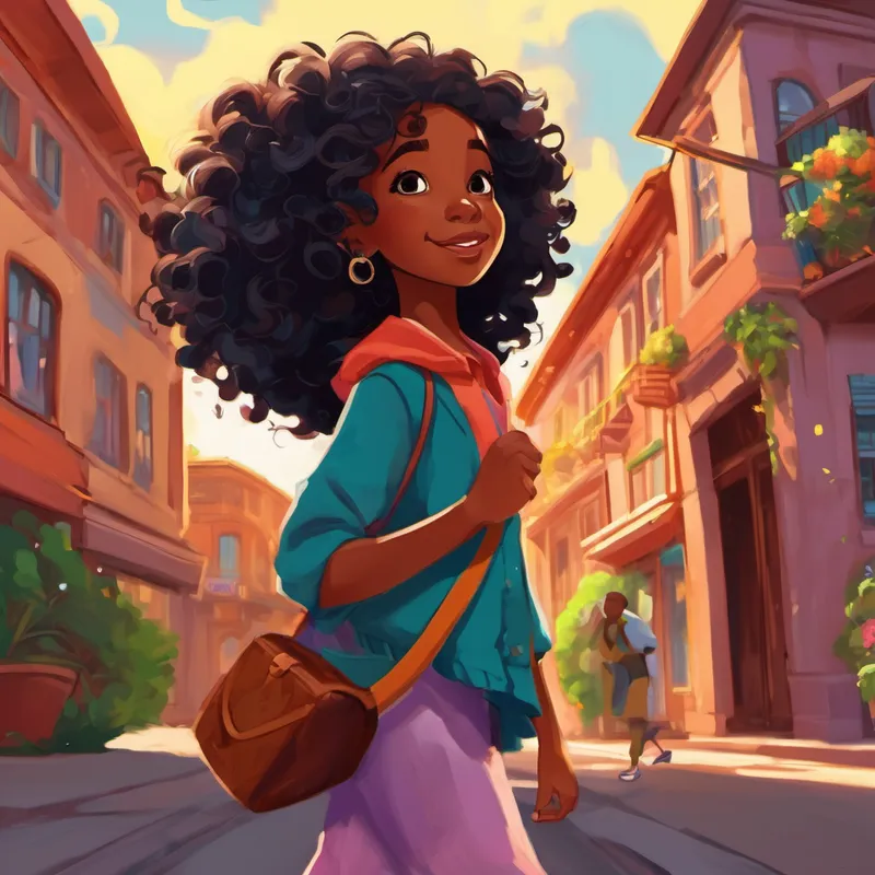 Once upon a time, in a vibrant little town, there lived a delightful African American girl named Juju. Juju had long, beautiful curly hair that danced with the wind as she ran through the streets, but there was one tiny problem. No matter how much her parents urged her, Juju never cleaned her room. Her clothes and toys piled up so high and everywhere, it looked like a mountain had magically appeared in her bedroom! Juju's parents would kindly ask her to take care of her room, but she always found something more interesting to do, like playing with her friends or exploring the fascinating world outside her window. So, her room remained a constant mess that seemingly grew bigger with each passing day.