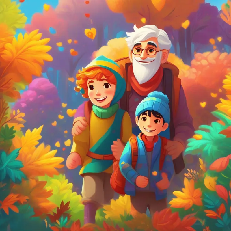 Aran is kind and caring, wearing bright and happy colors. and Roshan is joyful and loving, dressed in vibrant and cheerful hues. fall in love, with bright colors of happiness.