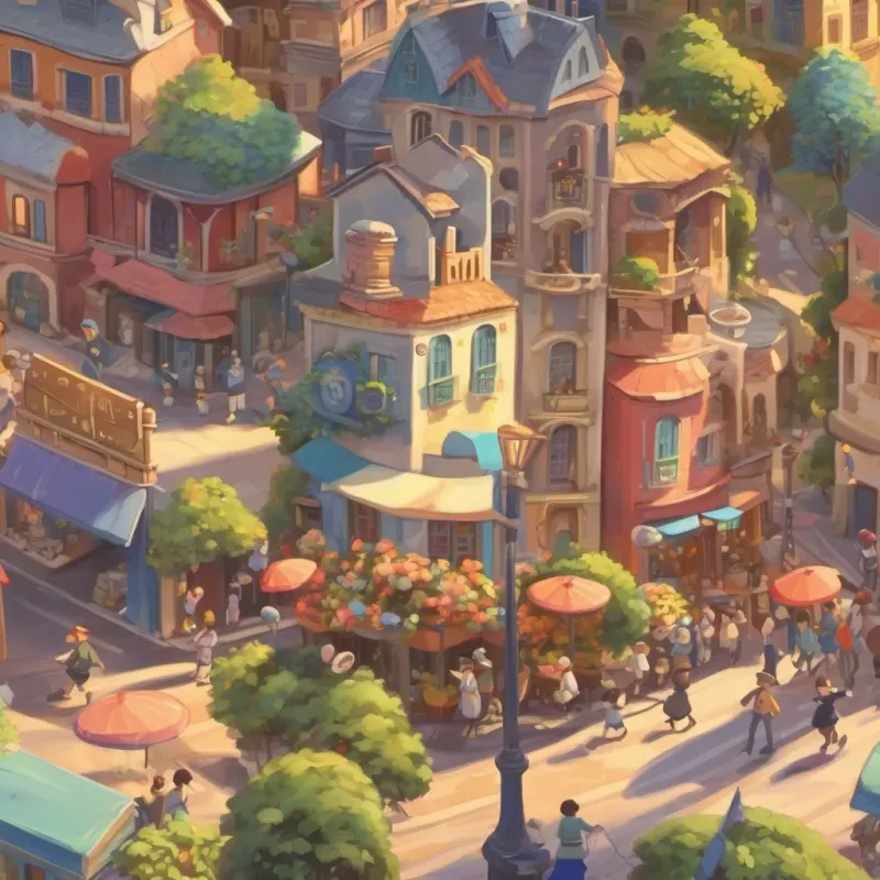 Number characters with arms and legs dancing in the streets of Numberville.