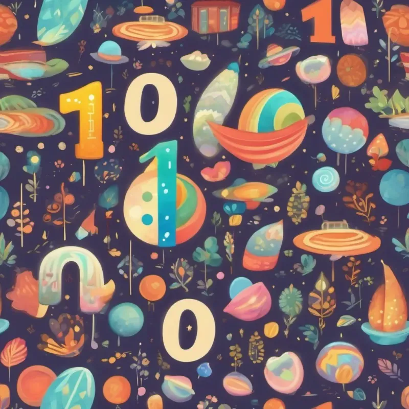 A tall, friendly number '11' glowing with wisdom, radiating positivity performing simple math tricks with fun and rhythm.