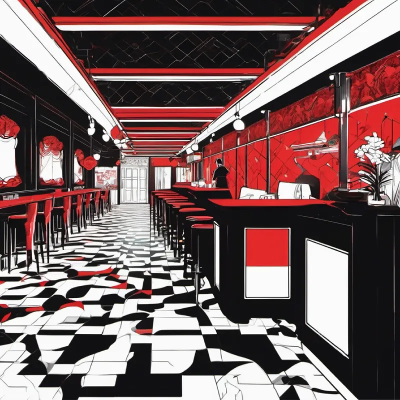 The club's ambiance and music affect the protagonist deeply.