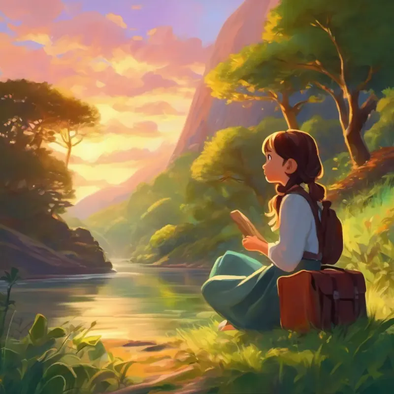 The girl learns about the trip, surprised, curiosity