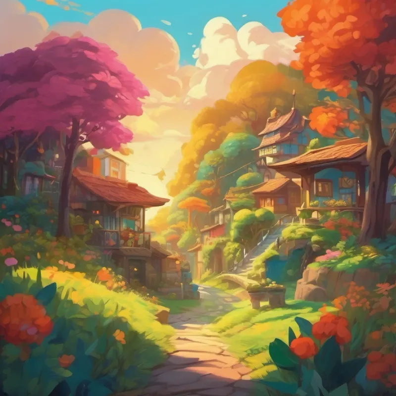 The story begins in a vibrant world filled with shapes and colors.