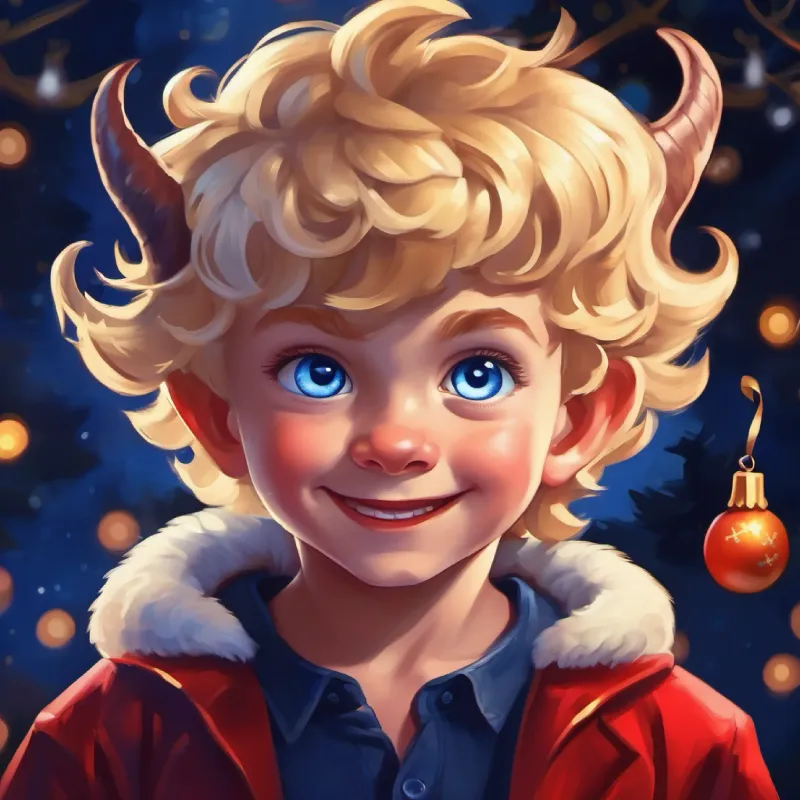 Little devil boy, blond curls, midnight blue eyes, mischievous grin confirms the news, and they begin planning a defense.