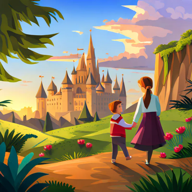 Sofia and Henry exploring the kingdom, riding horses, and having picnics