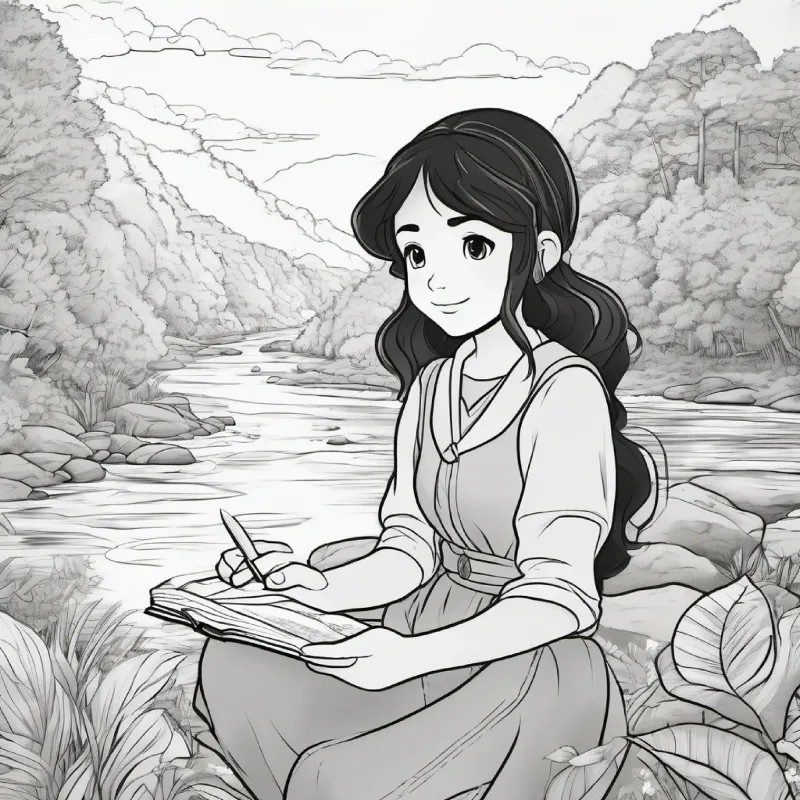 tan skin, brown eyes, black hair eager, fairy explains mission, river