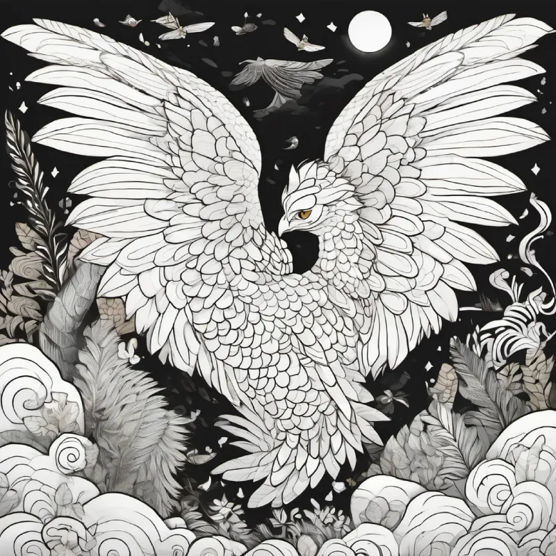 scaly, huge wings, fierce eyes sleeping on gold, tan skin, brown eyes, black hair's heart pounds, cave