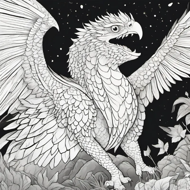 scaly, huge wings, fierce eyes asks riddle, tan skin, brown eyes, black hair answers, cave