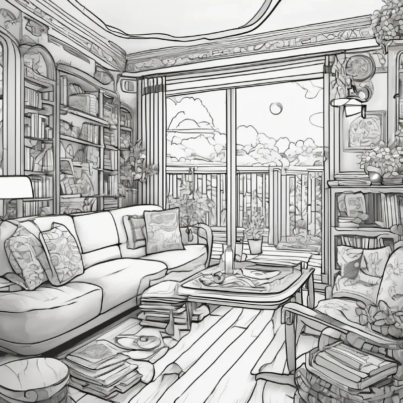 Transported home, coin stops glowing, living room