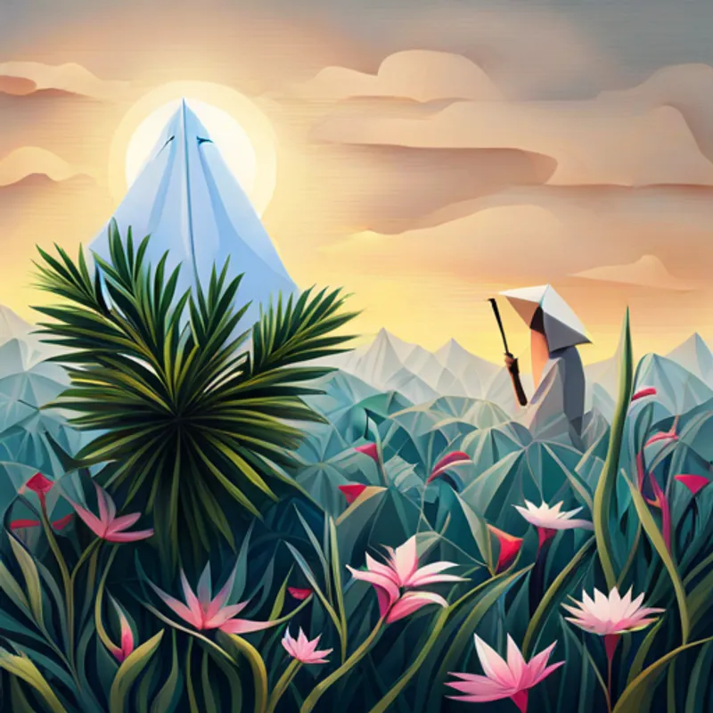 Ghost hiding behind a bush, watching Lily