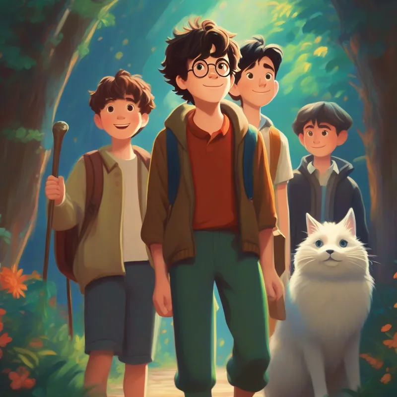 Harry with newfound confidence and friends by his side