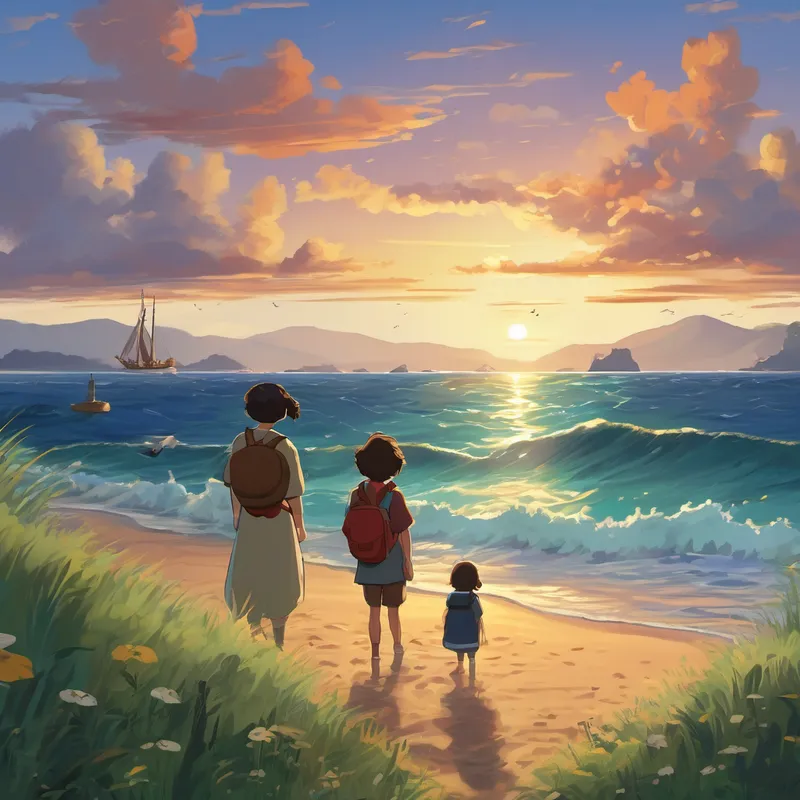 With heavy hearts, they bid farewell to the island and joyfully returned to the Sea Voyager. Their secret adventure had come to an end, and it was time for them to face the consequences of their actions. Upon reaching the shore, they were greeted with worried and relieved parents who had been searching for them tirelessly. Lily and Jack's parents were so relieved to see them safe and sound, but also sternly spoke to them about the importance of honesty and respecting their boundaries.