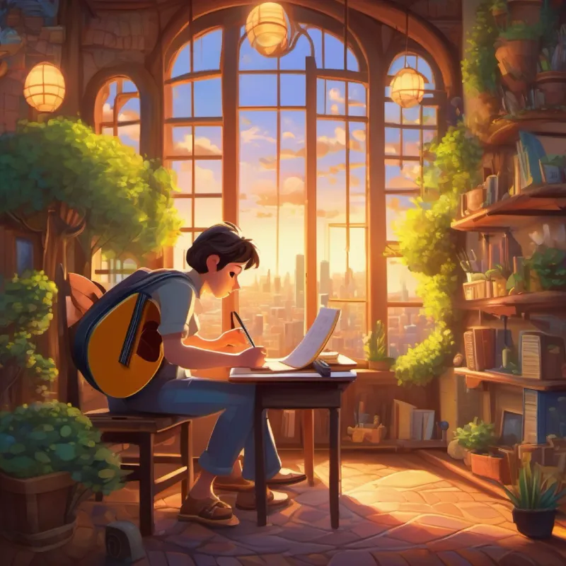 Joe begins to write new songs inspired by the city and nature.