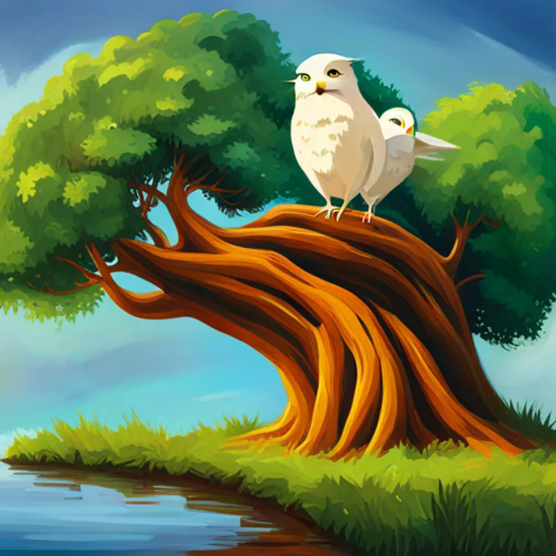 Benny und Oliver auf dem Baum
