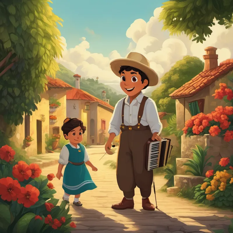 "And what happened to Pedro, abuela? Did he find success?" Miguel inquired. With a loving smile, his grandmother continued, "Pedro's artwork and music quickly gained popularity in the village. People marveled at his talents and recognized his extraordinary ability to interweave melodies and colors. Pedro became known as a true prodigy, a master of his craft."