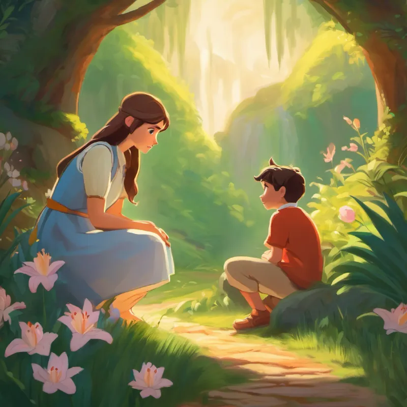 Lily comforts Milo and they begin their quest.
