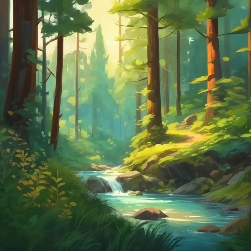 Search through various picturesque spots in the forest.
