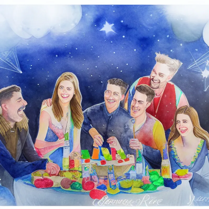 Friends, party, treats, music, laughter, fun