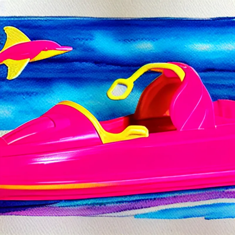 Jetski (pink), Sammy (dolphin), Sandy (seagull), sea, adventures, joyful memories
