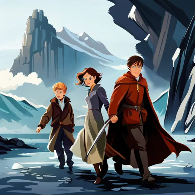 Harry, Hermione, and Ron start their quest
